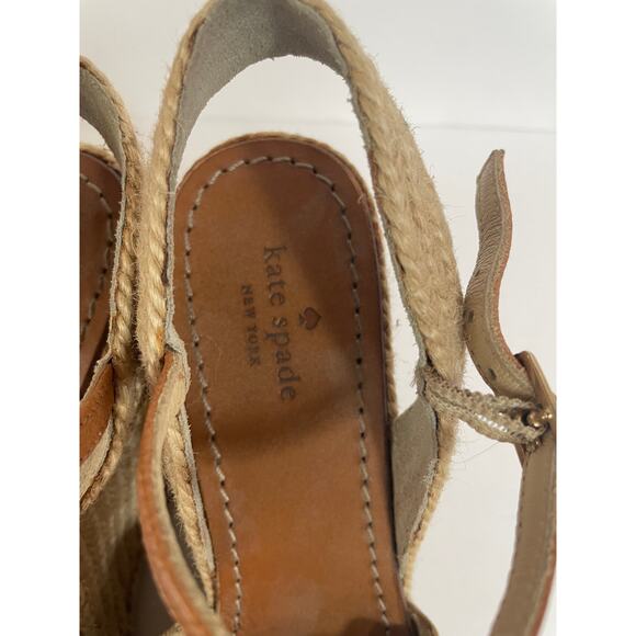 Kate Spade Wedge  Espadrille Sandal Size 7 Made in Spain‎ - Picture 8 of 8
